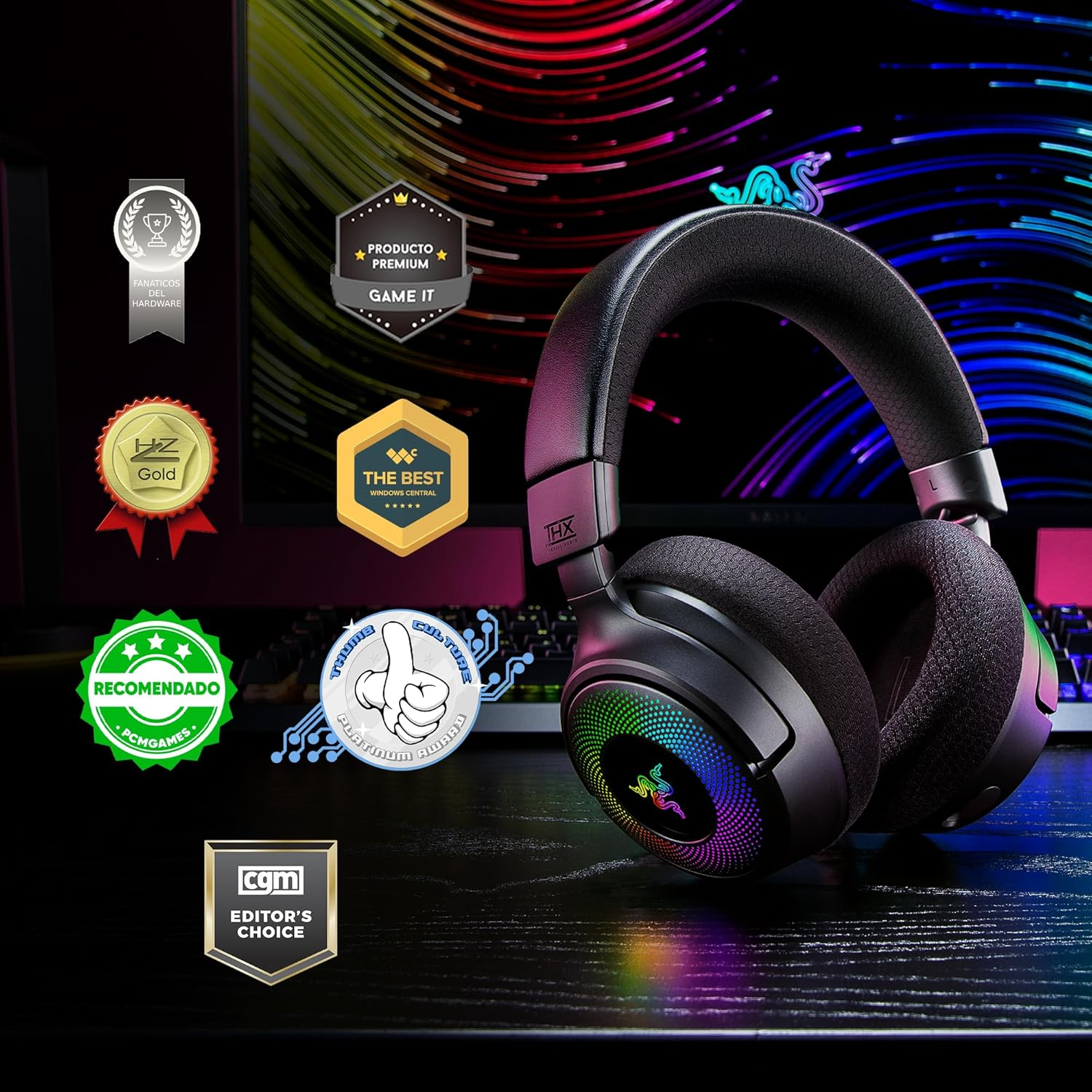 Razer Kraken V4 Wireless Gaming Headset - Black Razer Kraken V4 Wireless Gaming Headset - Black
